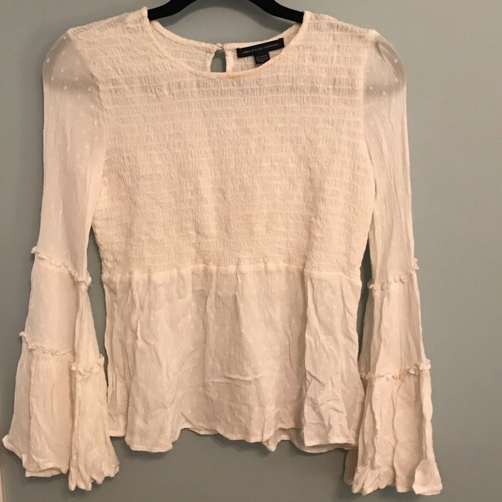 Bell Sleeve Smock Top